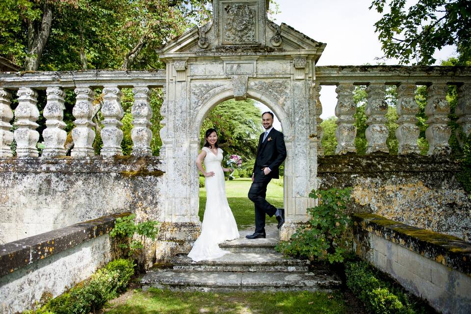 French wedding in chateau