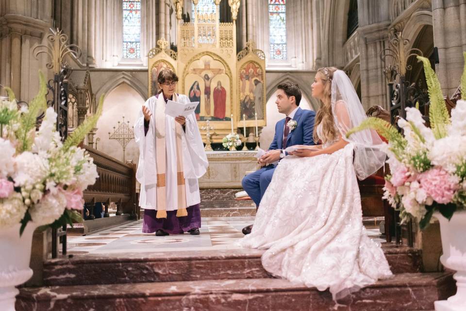 Wedding ceremony in Paris