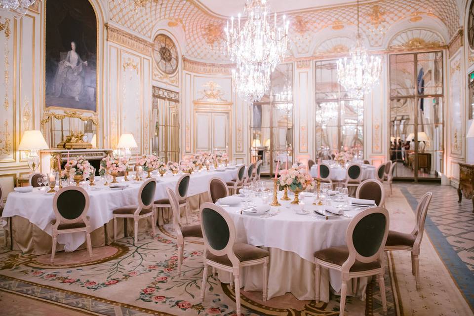 Paris wedding set up