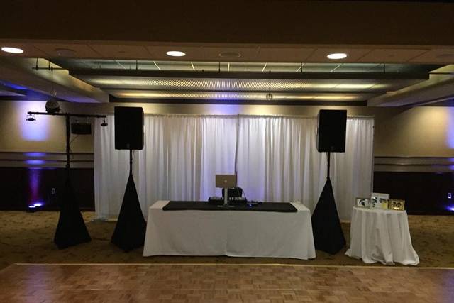 Reception setup at the Radisson Plaza in Kalamazoo