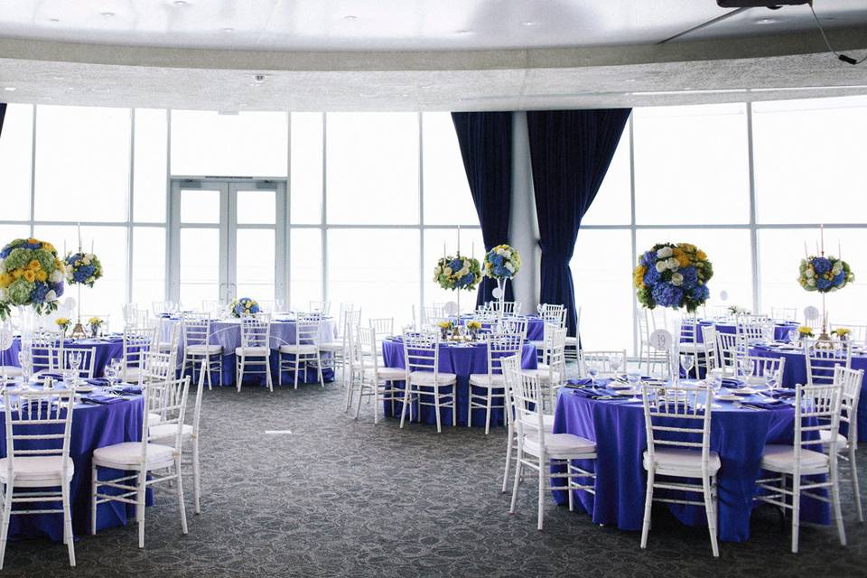 Wedding reception area