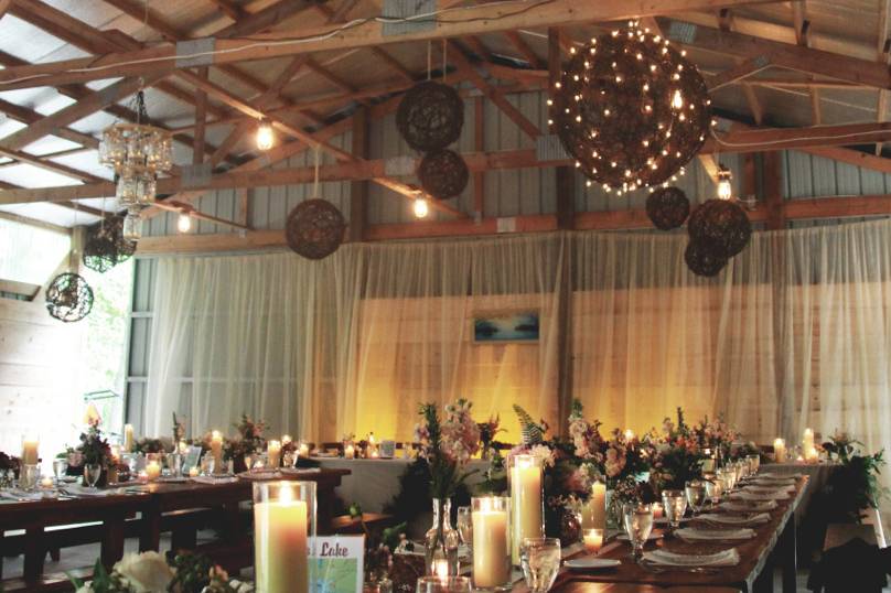 Wedding reception area