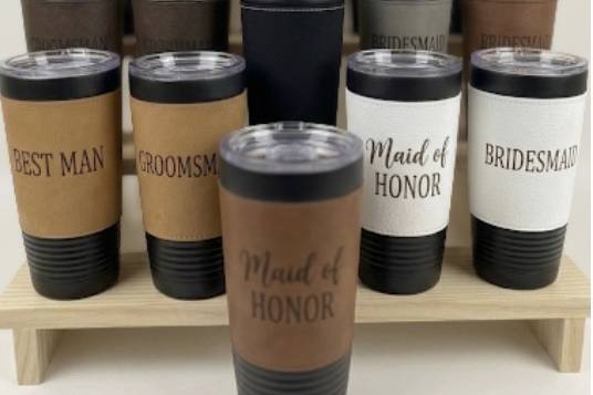 Leatherette Tumblers