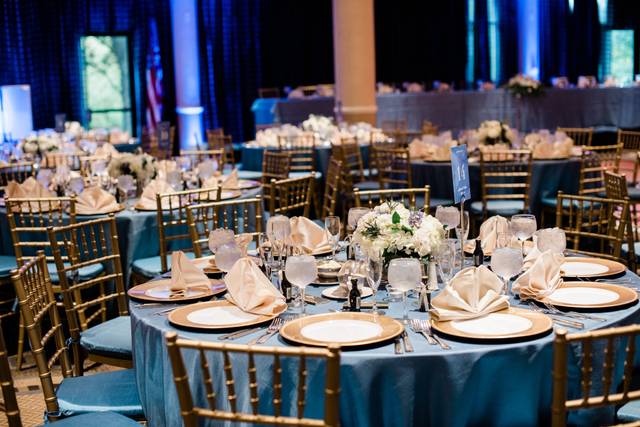 Wedding reception setup
