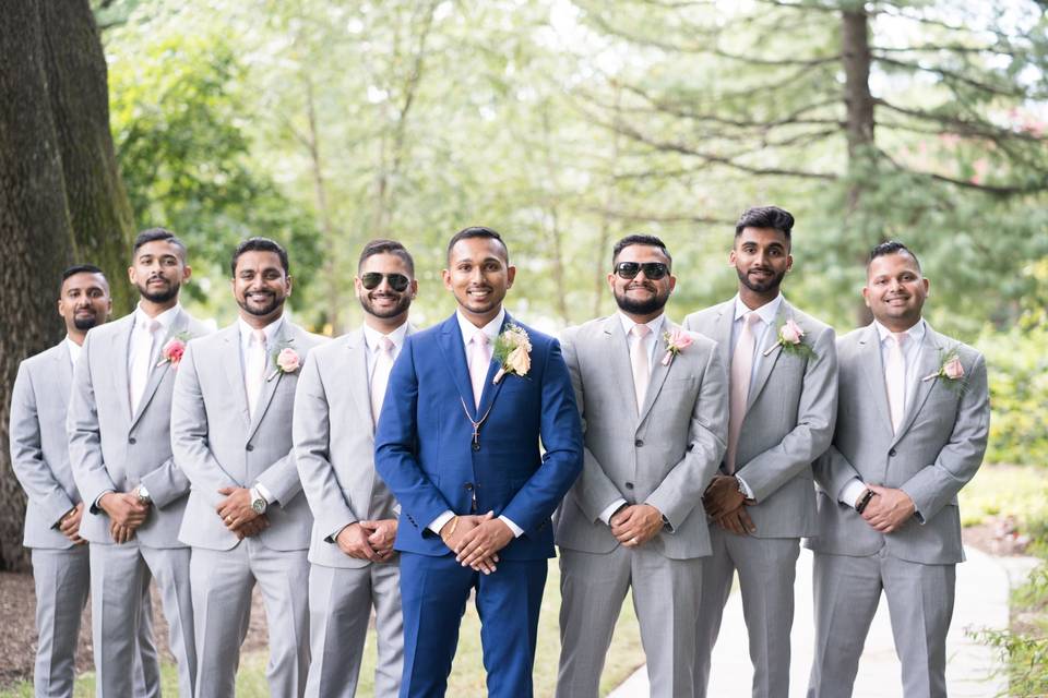 The groomsmen squad