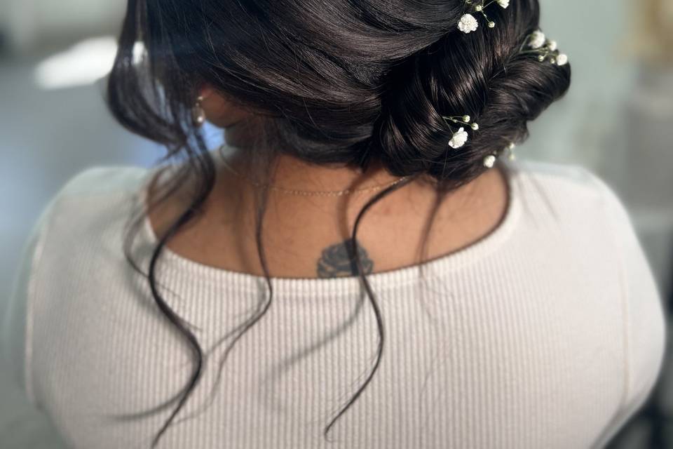Bridal bun