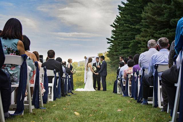 Beautiful day for an outdoor ceremony