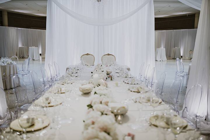 White wedding decor