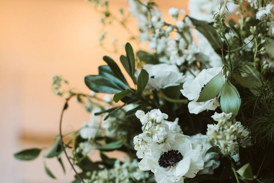 White and greenery bouquet