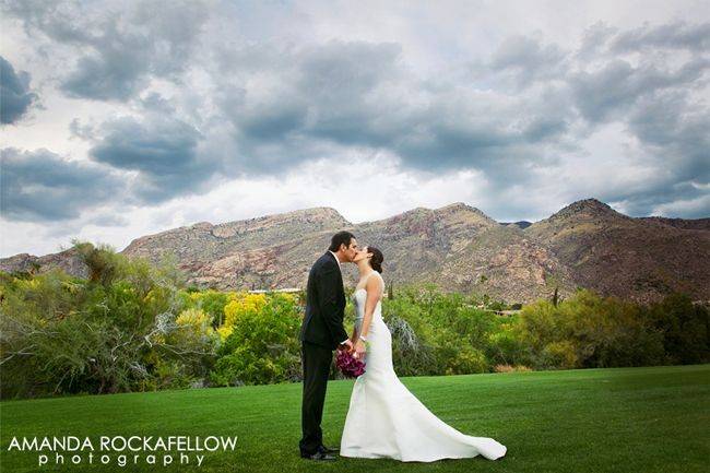 Couple sharing a kiss