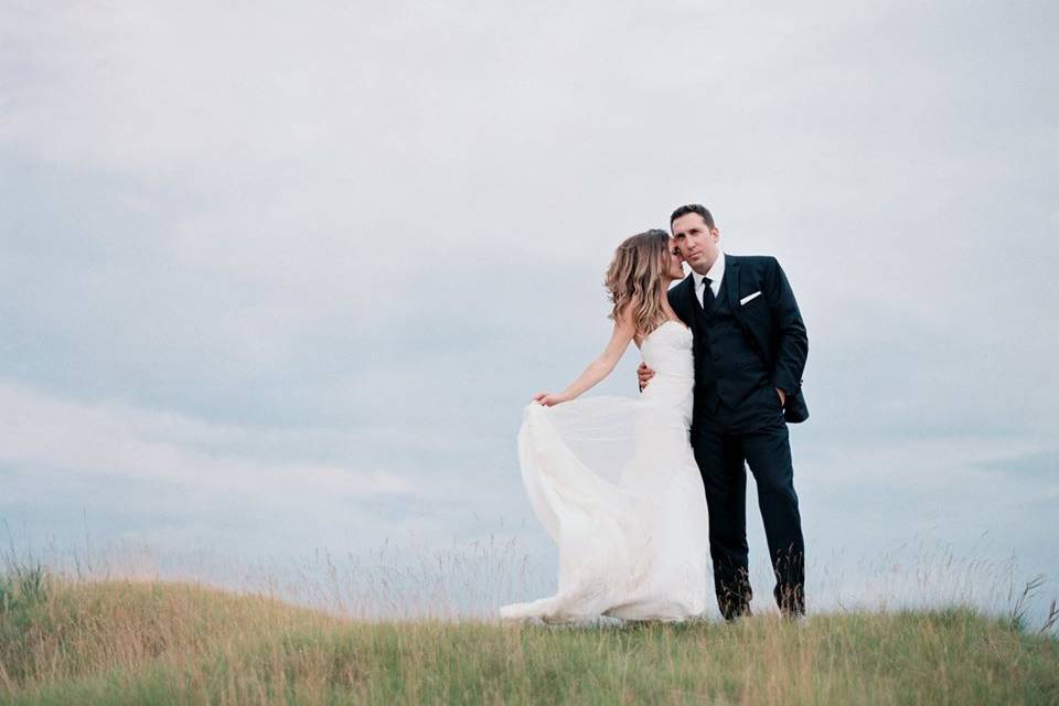 Couple photo in the field