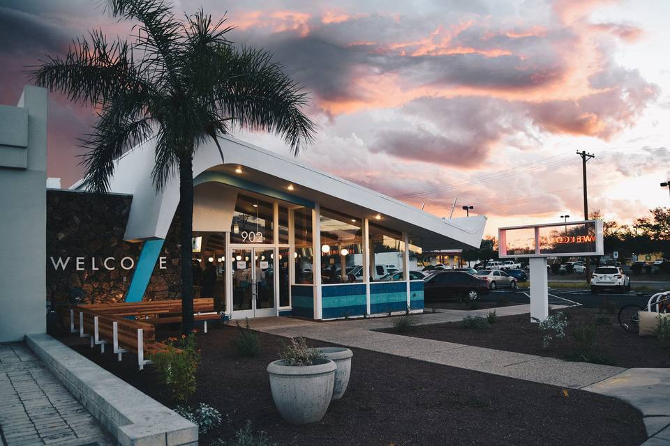 Googie Architecture on the historic landmark guide in Tucson circa 1964