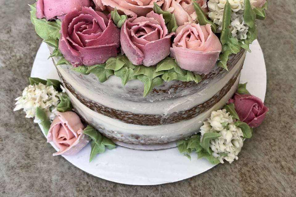 Semi-naked spice cake
