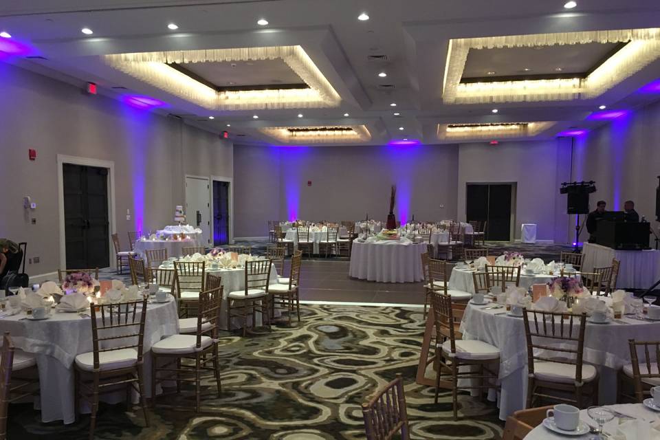 Reception in half Ballroom