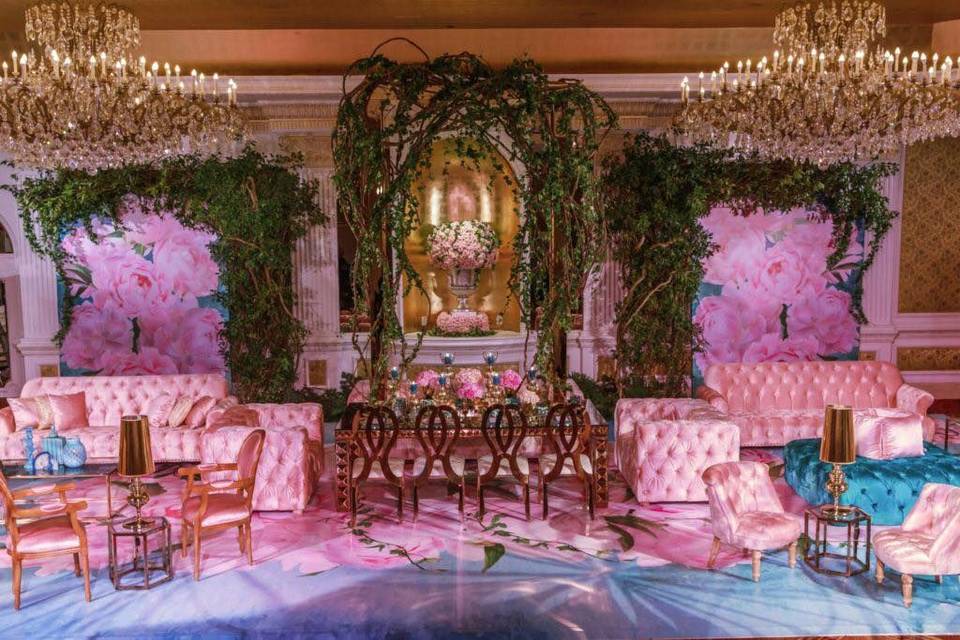 Wedding ceremony area
