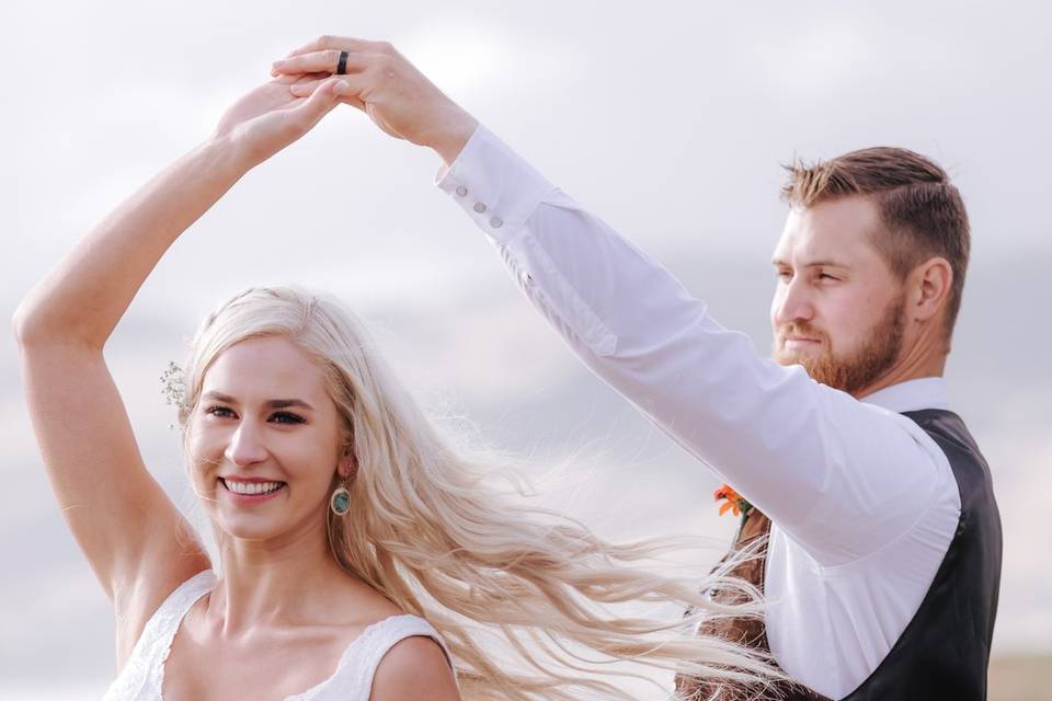 Bride and Groom dance