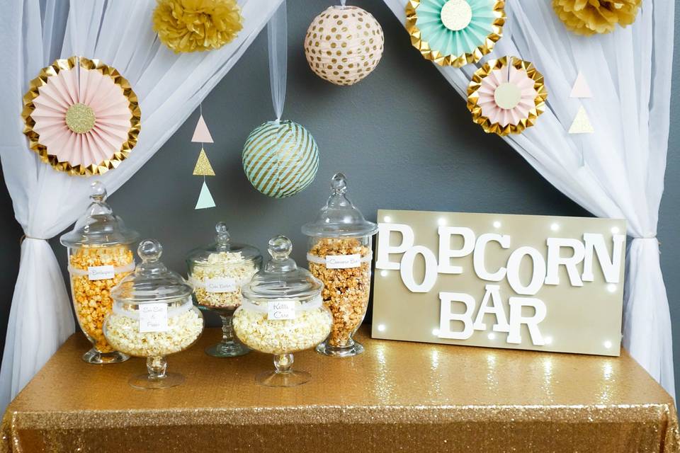 Fancy Pop Popcorn Buffet Bars & Custom Favors