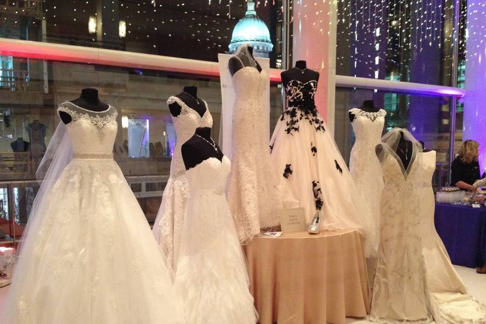 Bridal booth at Overture Center event.