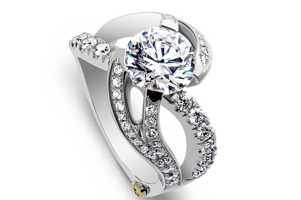 Blush engagement ring