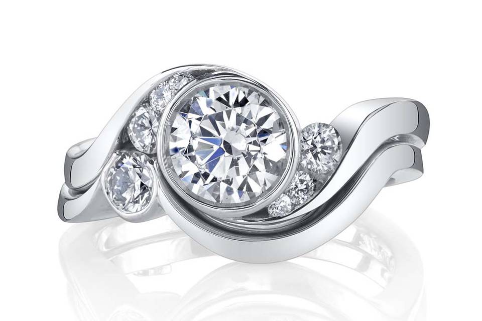 Celestial engagement ring