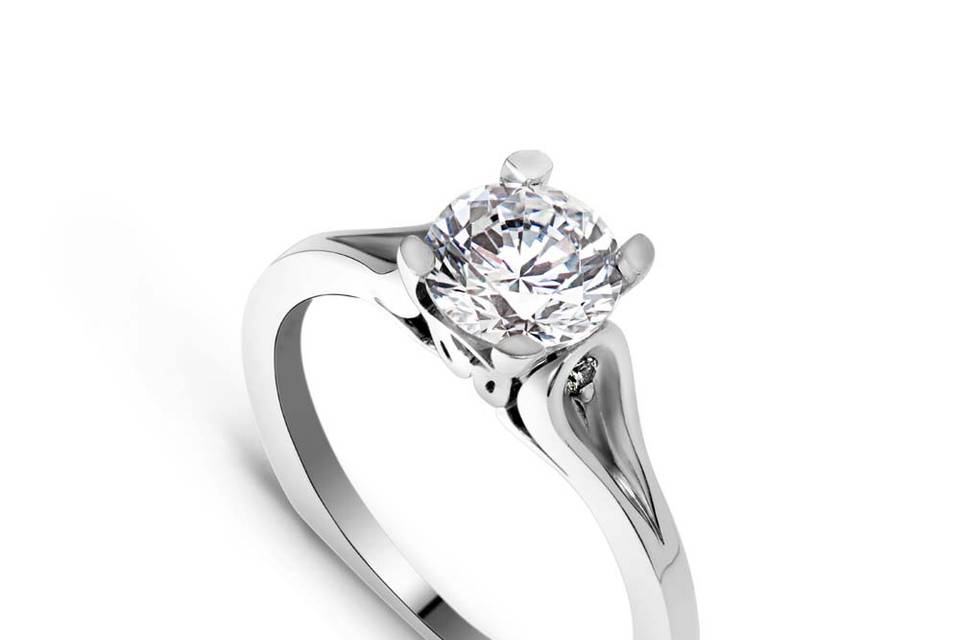 Crush engagement ring & band