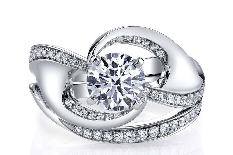 Endear engagement ring & band