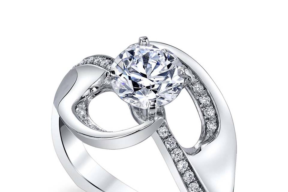 Endear engagement ring & band