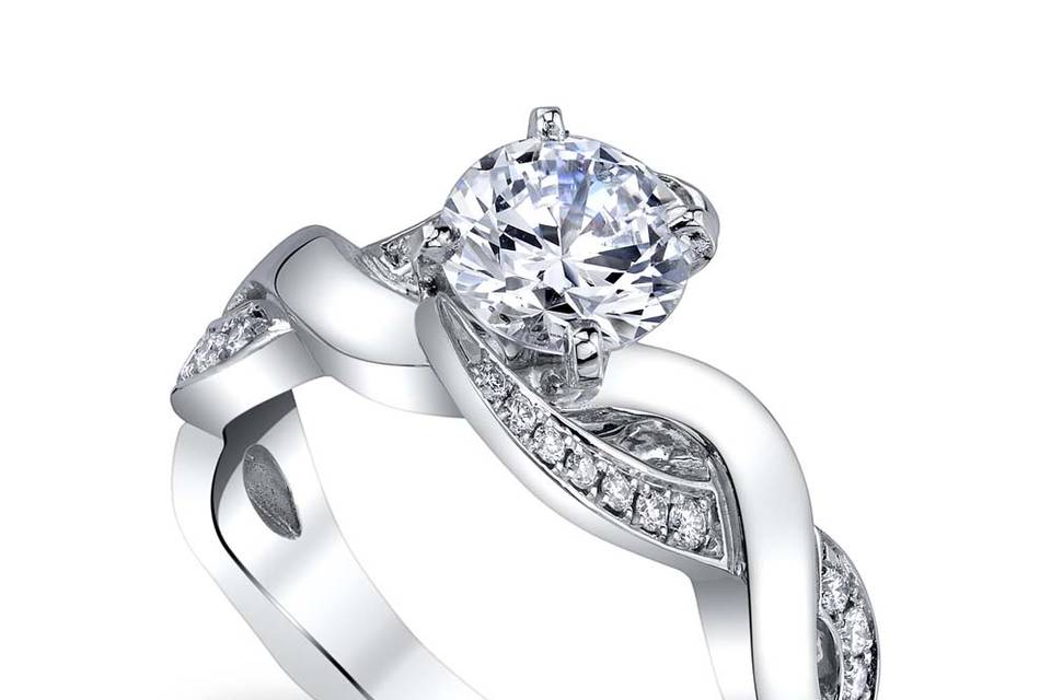 Intrigue engagement ring