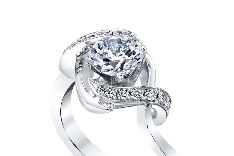 Mystify engagement ring & band