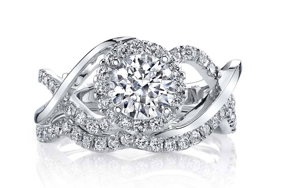 Opulent engagement ring