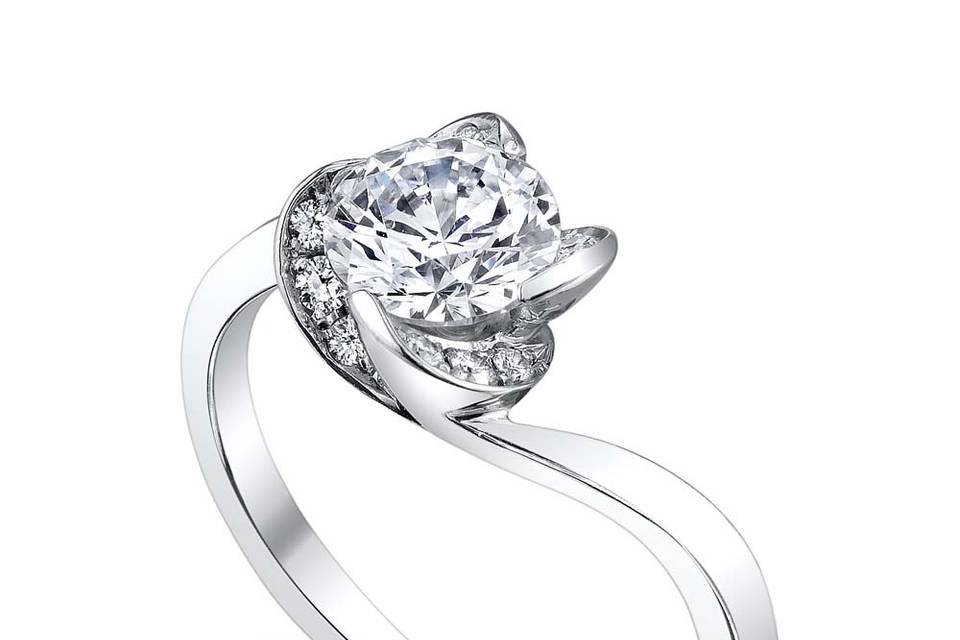 Rosebud engagement ring