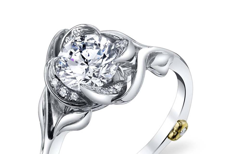 Rosebud engagement ring