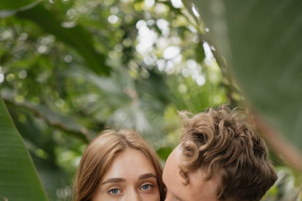 Romantic Close Wedding Photo