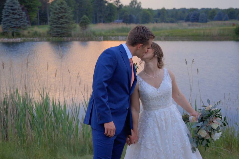 Couple by the lake