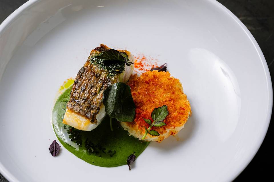 Seared Striped Bass