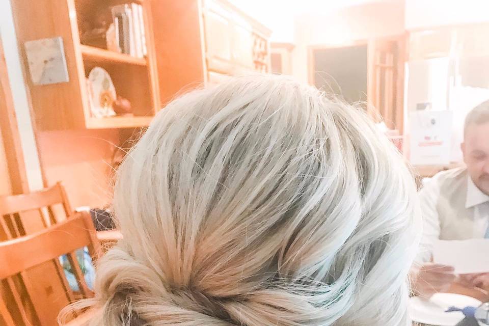 Textured updo!