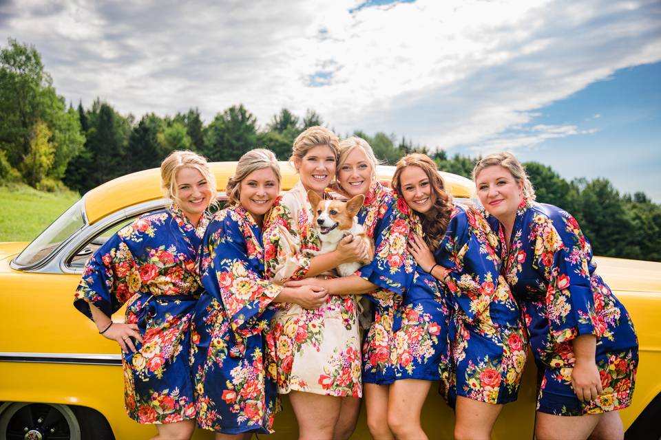 Pre-Ceremony Bridesmaids