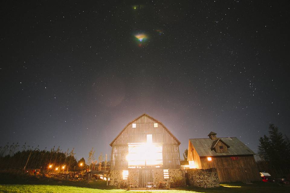 Light at the barn