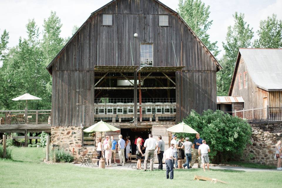 Front of the barn