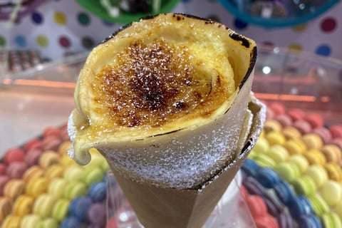 Creme brulee crepe