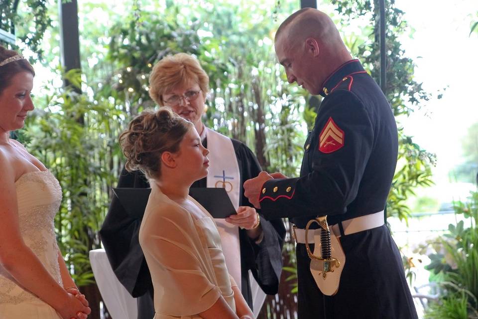 Presenting a family medallion