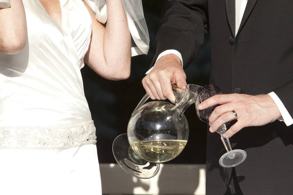 A wine ceremony offers special wording explaining two people coming together!