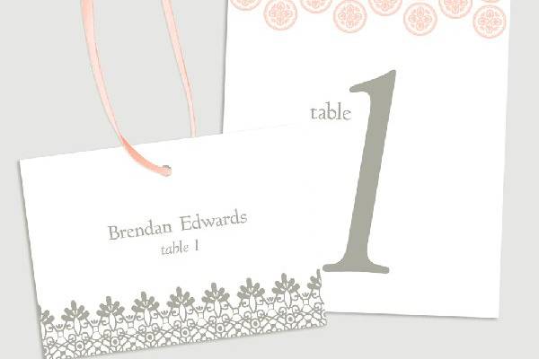 Table Number/Place Cards