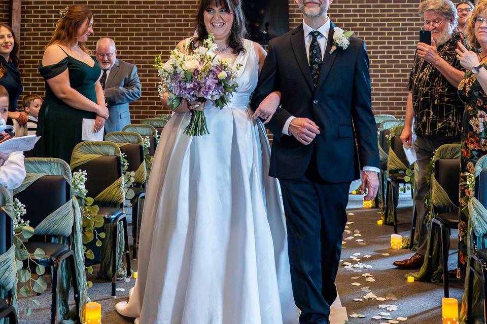 Walking down the aisle