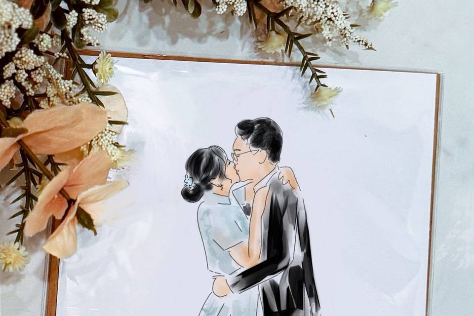 Guest Illustration with facial
