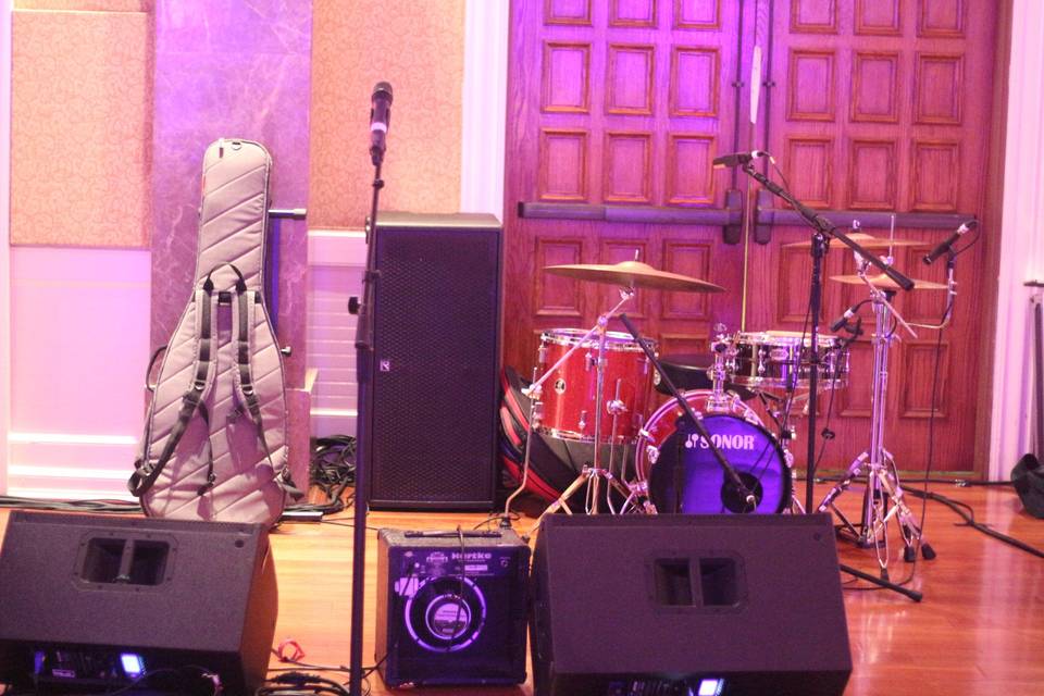 The band setup