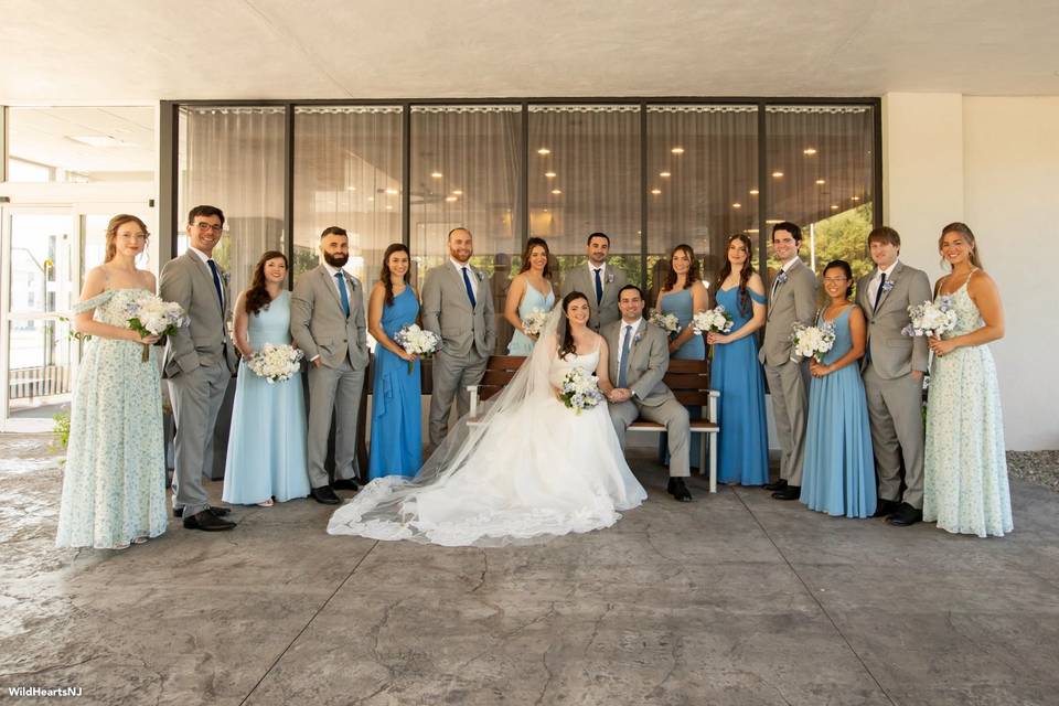 Newlyweds in Windsor Ballroom