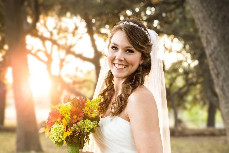 Happy bride