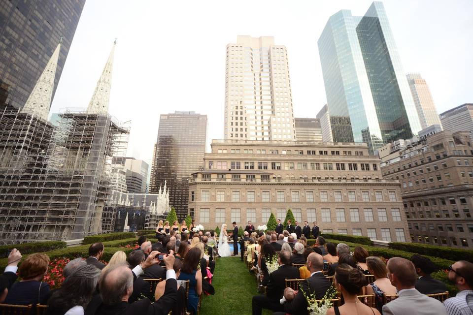 Rooftop wedding