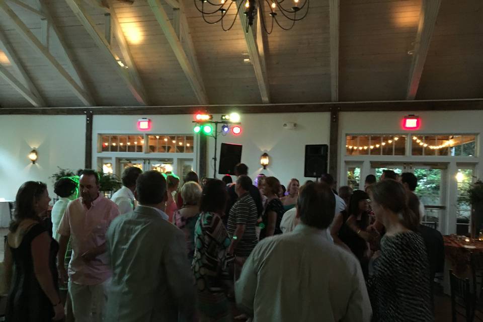 Dancing at a wedding